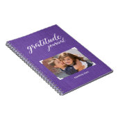 Gratitude uw foto Paarse scrapbook stijl Notitieboek (Rechterzijde)
