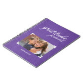 Gratitude uw foto Paarse scrapbook stijl Notitieboek (Linkerzijde)