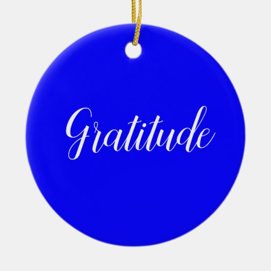 Gratitude-versiering Keramisch Ornament (Voorkant)