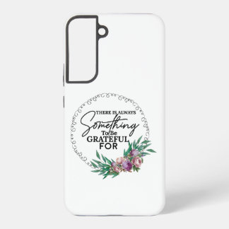 Gratitude Vibes Wit Samsung Galaxy Hoesje