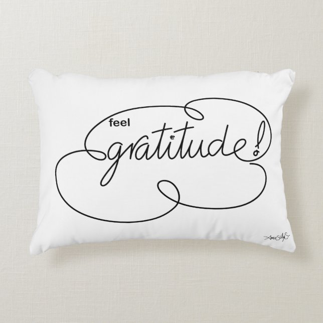 GRATITUDE voelen - Vette wolken Accent Kussen (Voorkant)