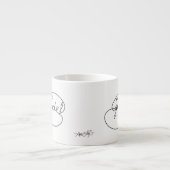 GRATITUDE voelen - Vette wolken Espresso Kop (Voorkant)