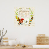Gratitude Wedding Boho Bohemian Wreath Floral Herf Poster (Keuken)