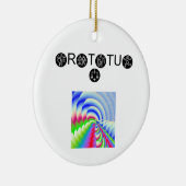 Gratitude Wing Dings Keramisch Ornament (Rechts)