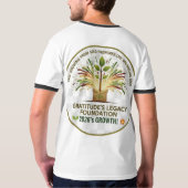 Gratitude's Legacy Foundation 2026 Growth Tree T-S T-shirt (Achterkant volledig)