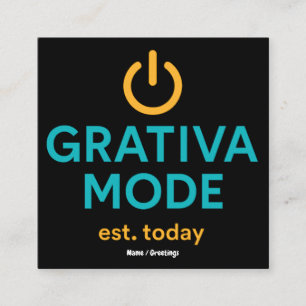 Grativa Mode Motiverende Spreuk Dagelijkse Positiv Vierkante Visitekaartje