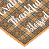 Grattige, dankbare, gezegende lange-tafelrunner korte tafelloper (Hoek)