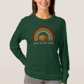 Grattige, dankbare, gezegende Thanksgiving pompoen T-shirt (Voorkant)