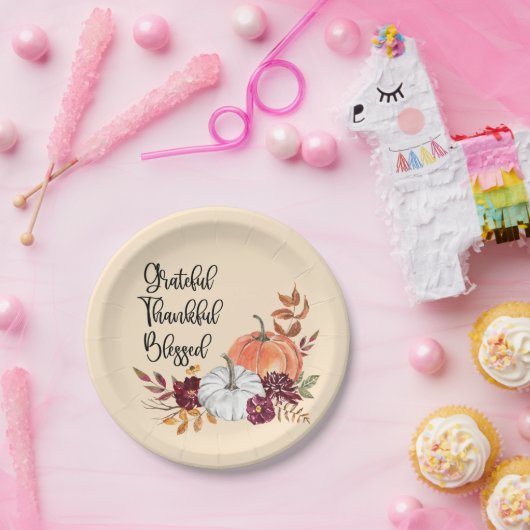 Grattige, dankbare, persoonlijke Borden zonder win Papieren Bordje (Feest)