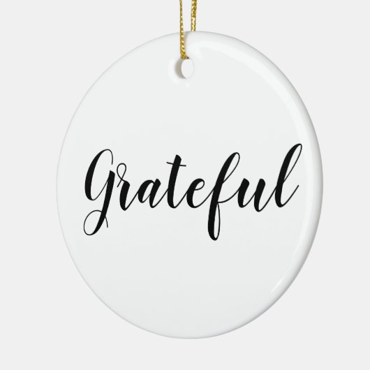 Grattige zwarte witte, aangepaste kerstmis keramisch ornament (Links)