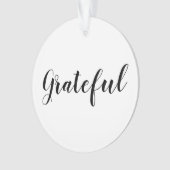 Grattige zwarte witte, aangepaste kerstmis ornament (voorkant)