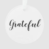 Grattige zwarte witte, aangepaste kerstmis ornament (voorkant)