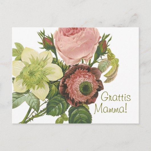 Grattis Mamma CC0130 Briefkaart (Voorkant)