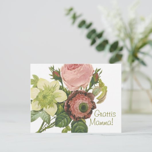 Grattis Mamma CC0130 Briefkaart (Staand voorkant)