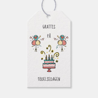Grattis på födelsedagen | Happy Birthday Cadeaulabel