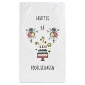 Grattis på födelsedagen | Happy Birthday Klein Cadeauzakje (Achterkant)