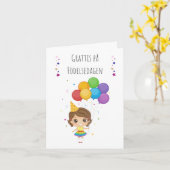 Grattis på födelsedagen Swedish Birthday Kaart (Gele Bloem)