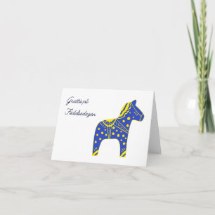 Grattis på födelsedagen Zweedse verjaardag Kaart