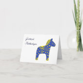 Grattis på födelsedagen Zweedse verjaardag Kaart (Voorkant)