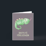 Grattis på födelsedagen, Zweedse verjaardag Kaart<br><div class="desc">Grattis på födelsedagen,  Zweedse verjaardagskaart Inclusief verjaardagsgroet in het Zweeds (Grattis på födelsedagen,  gelukkige verjaardag in het Zweeds) en leuke illustratie. Deze Zweedse verjaardagskaart is leeg binnenin voor je eigen bericht.</div>