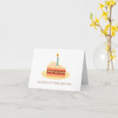 Grattis på födelsedagen Zweedse verjaardag Kaart (Gele Bloem)