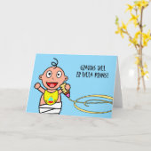 Grattis tot ER Lilla Prins, Gelukwensen, Jongen Kaart (Gele Bloem)