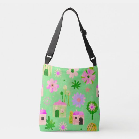 Gratuit Florale Dorpspatroon Tas (Voorkant)