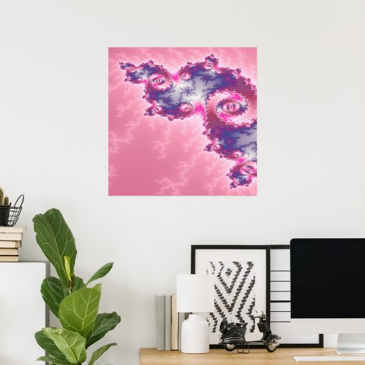 Gratuitachtig Fractal #2 Poster (Thuiskantoor)