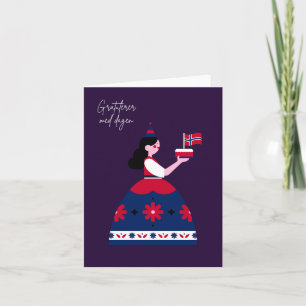 Gratulerer med dagen, Noorse verjaardag Kaart