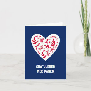 Gratulerer med dagen, Noorse verjaardag Kaart