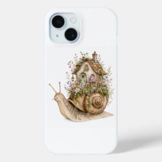 Gratwhuizig Slakkenhuis Cottagecore iPhone 15 Case