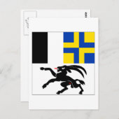 Graubuenden Flag Briefkaart (Voorkant / Achterkant)