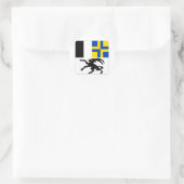 Graubuenden Flag Ronde Sticker (Tas)