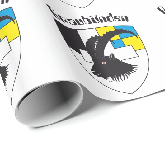 Graubuenden Schweiz Geschenkpapier Cadeaupapier (Rol Hoek)