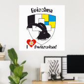 Graubünden Grigioni Grischun Poster (Thuiskantoor)