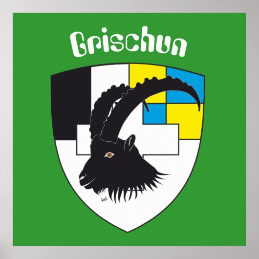 Graubünden Grigioni Grischun Poster (Voorkant)