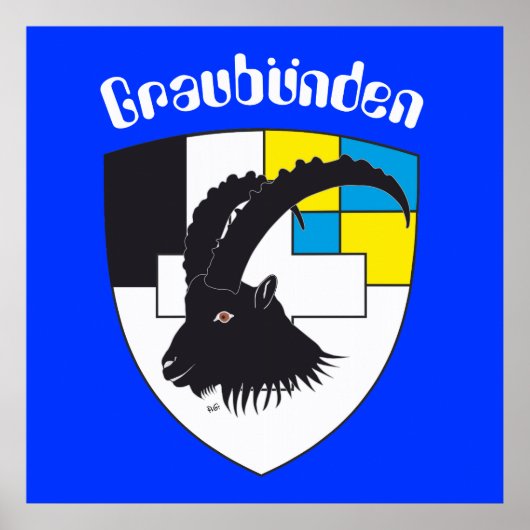 Graubünden Grigioni Grischun Poster (Voorkant)