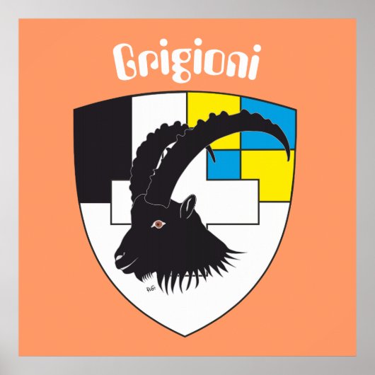Graubünden Grigioni Grischun Poster (Voorkant)