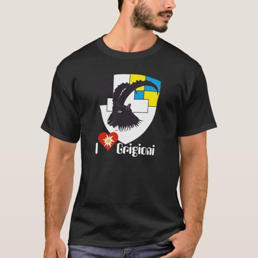 Graubünden Grigioni Grischun Schweiz Suisse Svizra T-shirt (Voorkant)