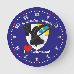 Graubünden Grischun Grigoni Schweiz Svizra Uhr Ronde Klok