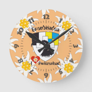 Graubünden Grischun Grigoni Schweiz Svizra Uhr Ronde Klok