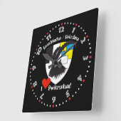 Graubünden Grischun Grigoni Schweiz Svizra Uhr Vierkante Klok (Hoek)