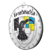 Graubünden Schweiz Dartscheibe Dartbord (Voorkant Rechts)