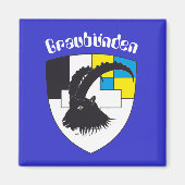 Graubünden Schweiz Magnet (Voorkant)