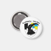 Graubünden Schweiz Magnet (Voorkant / Achterkant)