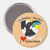 Graubünden Schweiz Magnet (Voorkant / Achterkant)