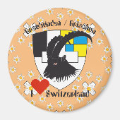 Graubünden Schweiz Magnet (Voorkant)