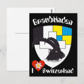 Graubünden Schweiz Postkarte Briefkaart (Voorkant / Achterkant)