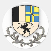 Graubunden wScroll Ronde Sticker (Voorkant)