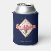 Graubünden Zwitserland retro skier Blikjeskoeler (Blikje Achterkant)